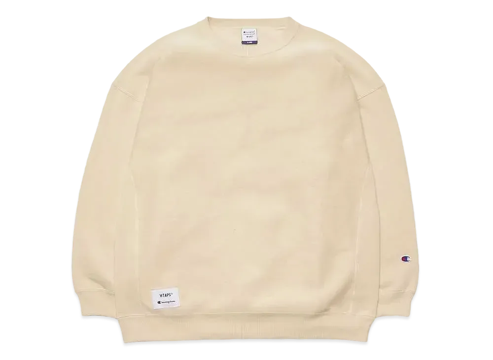 Wtaps ACADEMY / CREW NECK / COTTON. CHAMPION. REVERSE WEAVE "Sand"(782)