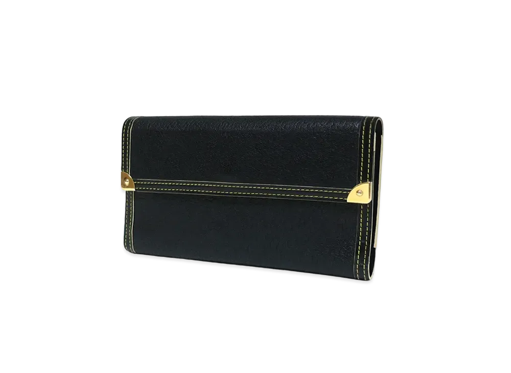Louis Vuitton Suhali Porte Tresor International "Noir"
