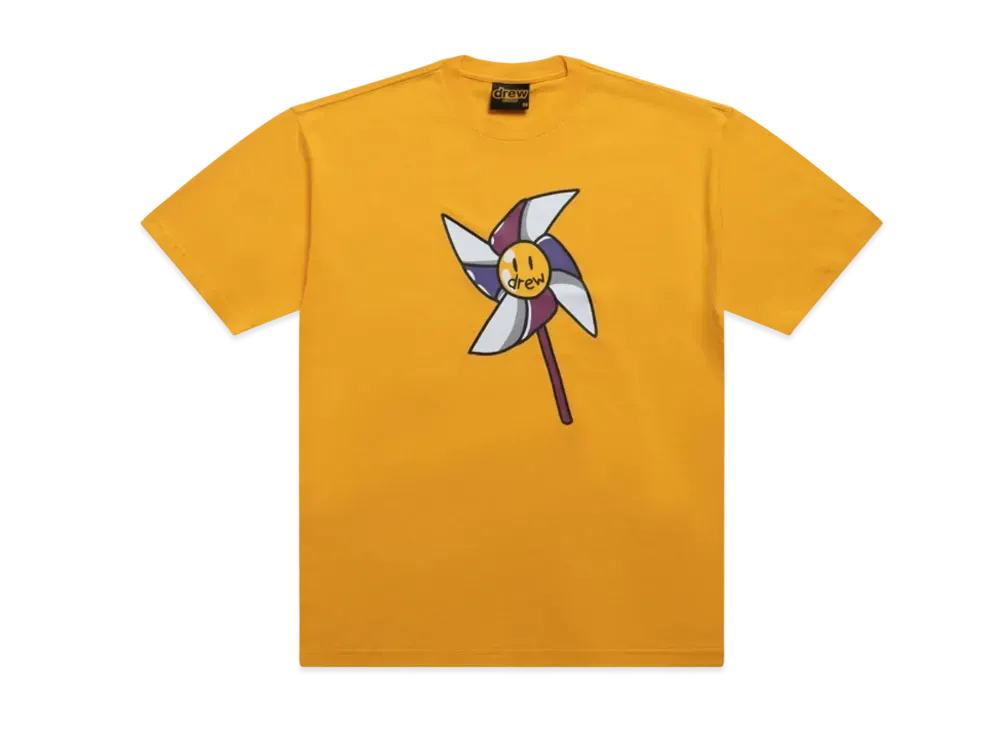 drew house pinwheel ss tee "Golden Yellow"