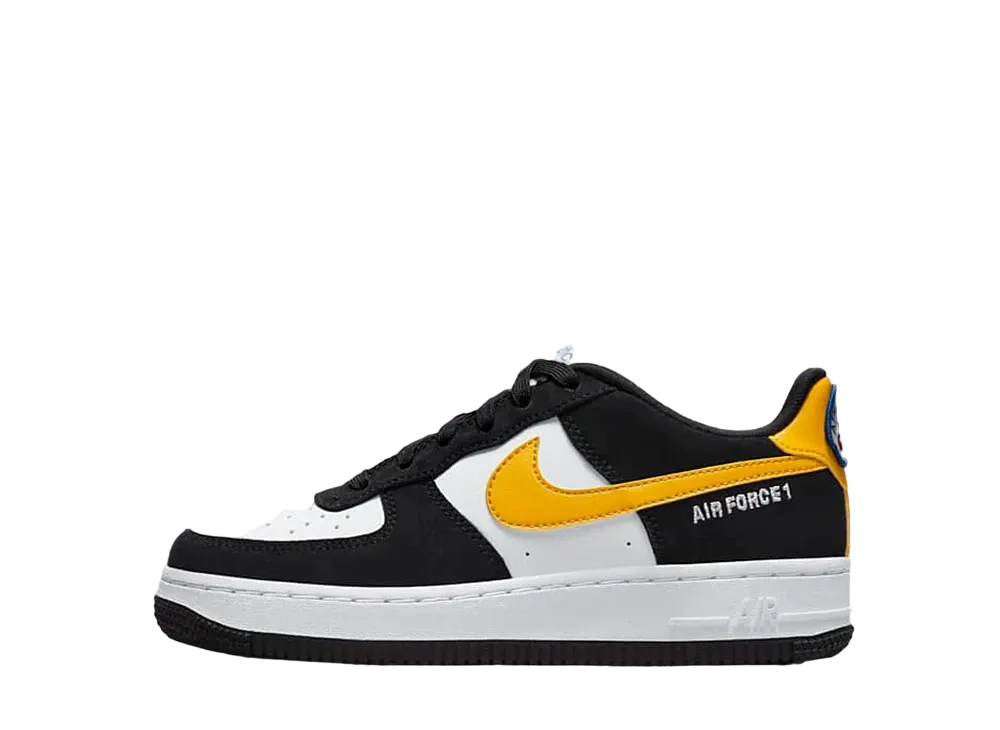 Nike GS Air Force 1 Low '07 LV8 Atheletic Club "Black/Dark Sulfur"