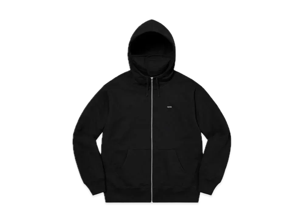 Supreme Small Box Facemask Zip Up Hooded Sweatshirt "Black"