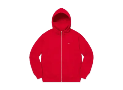 Supreme Small Box Facemask Zip Up Hooded Sweatshirt "Red"