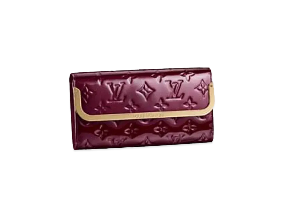 Louis Vuitton Rothmore Wallet Monogram Vernis "Rouge Forvist"