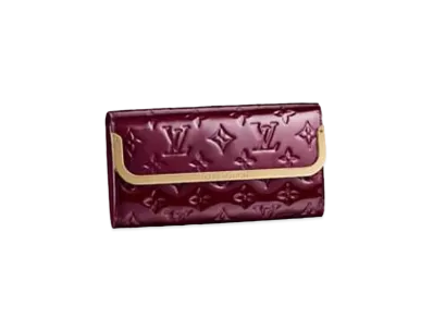 Louis Vuitton Rothmore Wallet Monogram Vernis "Rouge Forvist"