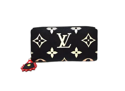 Louis Vuitton Monogram Empreinte LV Crafty Zippy Wallet "Noir"