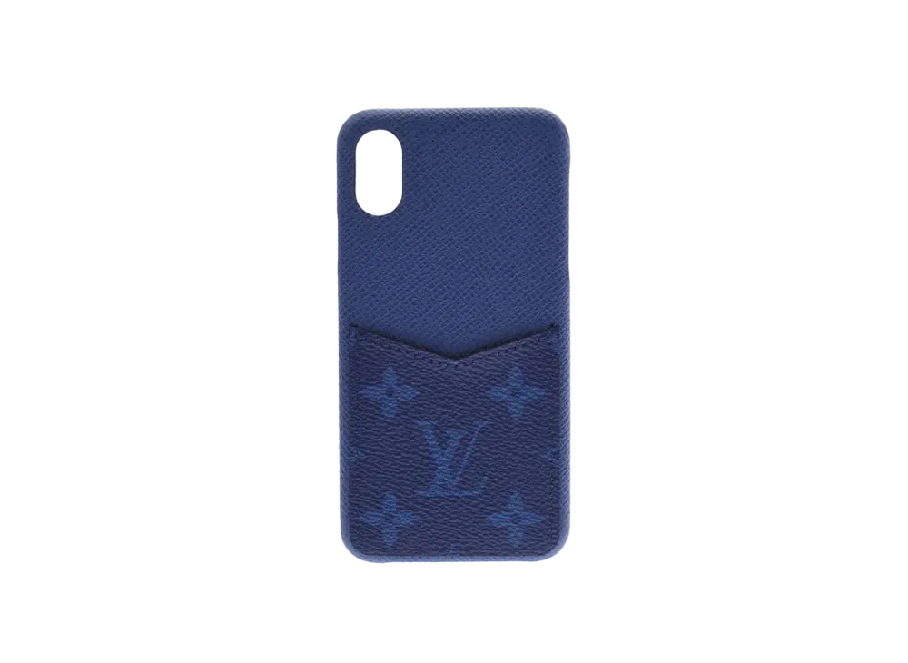 Louis Vuitton iPhone Bumper X / XS Monogram Taiga "Cobalt" - ¥