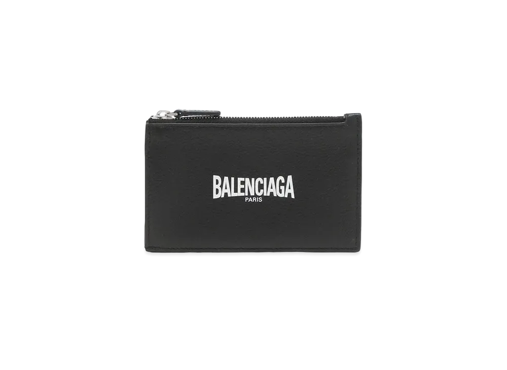 バレンシアガ ティーンスケート ジップ カードホルダー "ブラック" 6405352UQT31090