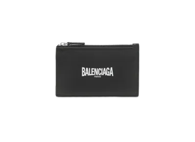 BALENCIAGA Teen Skate Zip Card Holder "Black"