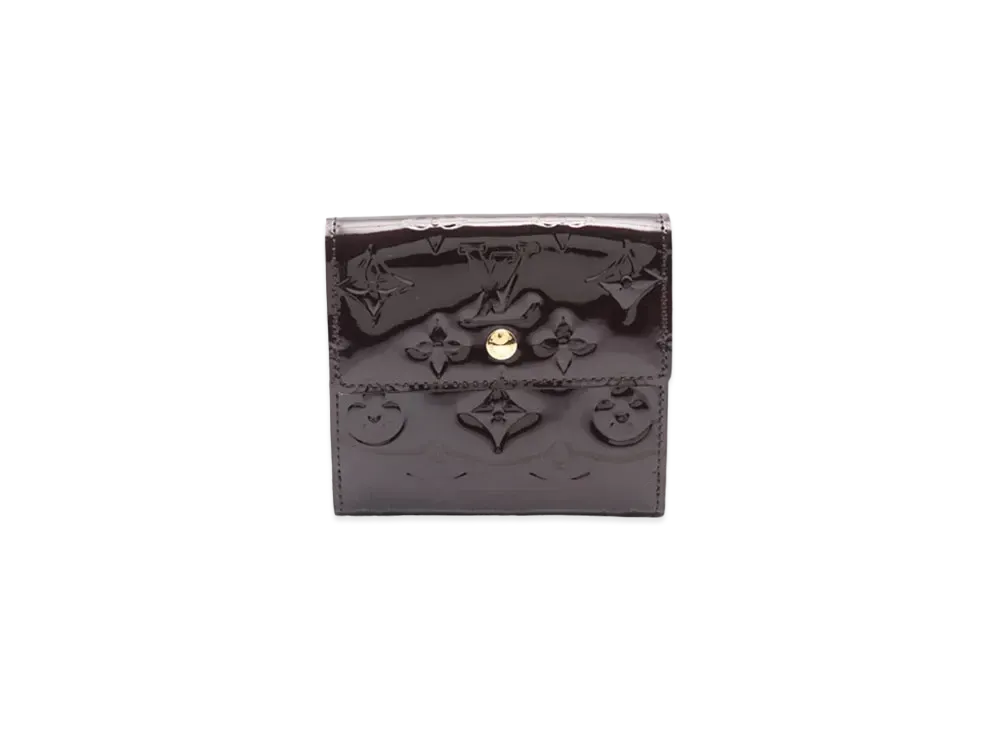 Louis Vuitton Monogram Vernis Portemonnaie Bie Cartescredit "Amarante"