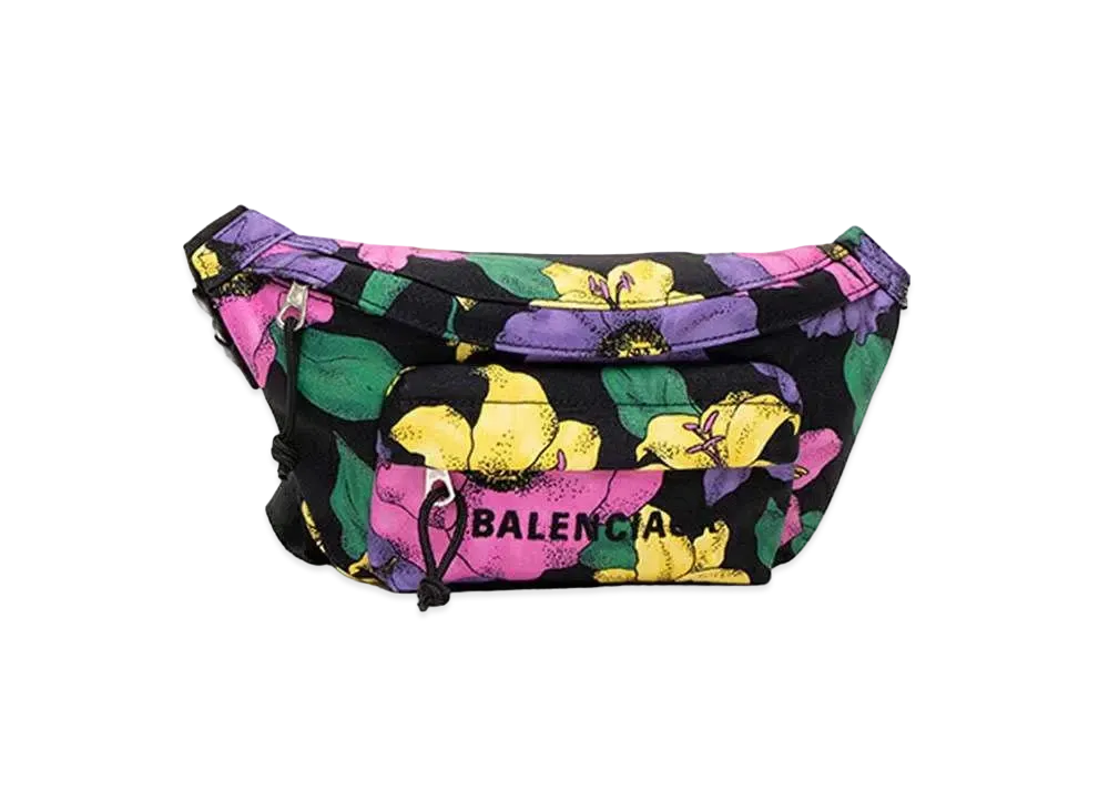 バレンシアガ フラワー ベルトバッグ "マルチカラー/ブラック" 569978 9MIDN 6760