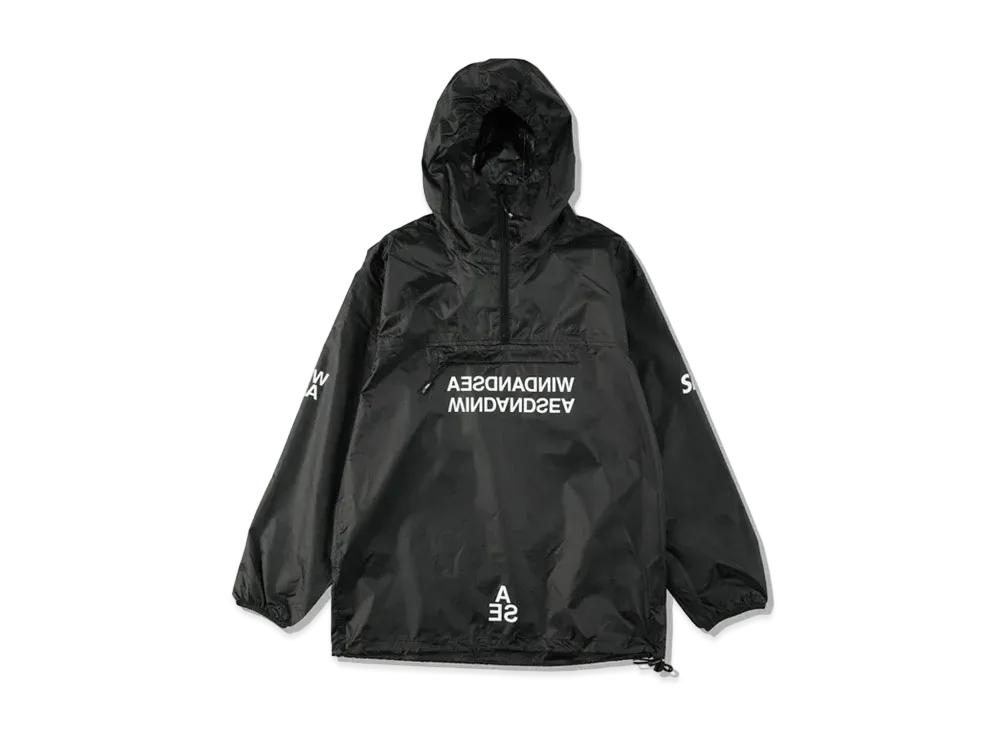 WIND AND SEA A32(REVERSAL) WATERPROOF NYLON ANORAK "Black"