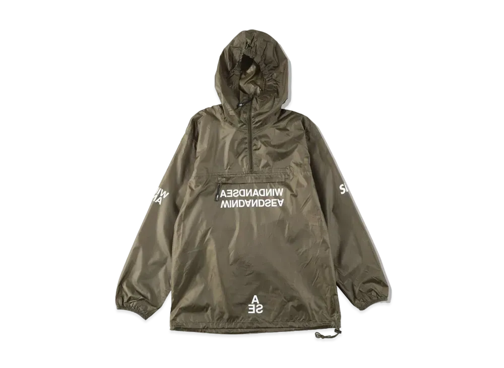 WIND AND SEA A32(REVERSAL) WATERPROOF NYLON ANORAK "Olive"