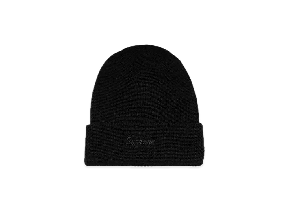 Supreme Loose Gauge Beanie 2 "Black" (21FW)