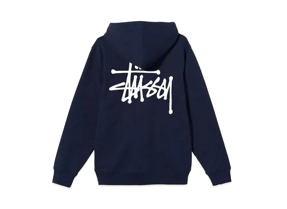 Stussy BASIC STUSSY HOOD "Navy" (2022)