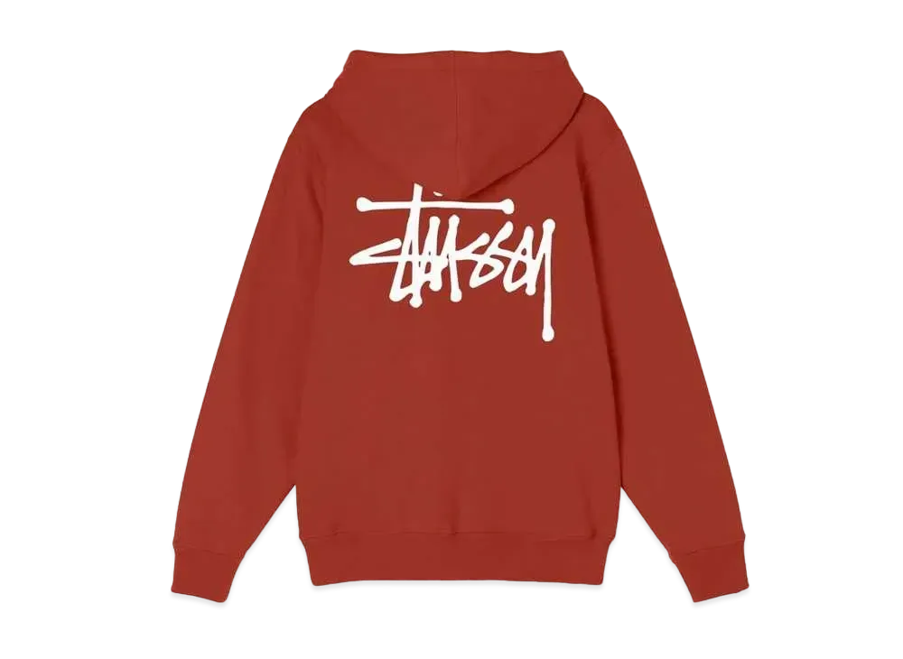 Stussy BASIC STUSSY HOOD "Brick"