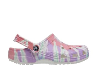 クロックス クラシック クロッグ "タイ ダイ/フレスコ"
