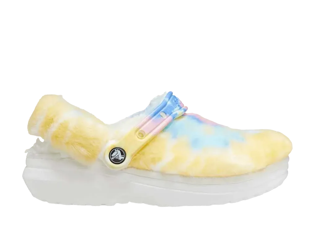 クロックス クラシック クロッグ "ファーシュアイエロー/タイダイ"