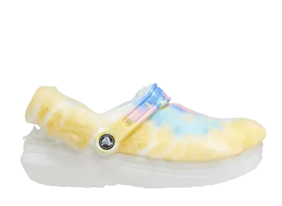 クロックス クラシック クロッグ "ファーシュアイエロー/タイダイ"