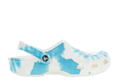 クロックス クラシック クロッグ "タイ ダイ/デジタル アクア"