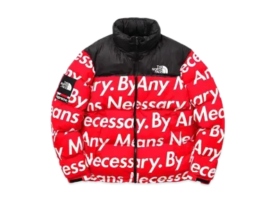 Supreme x The North Face By Any Means Nuptse Jacket "Red"