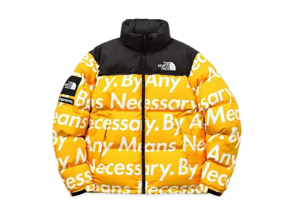 Supreme x The North Face By Any Means Nuptse Jacket "Yellow"