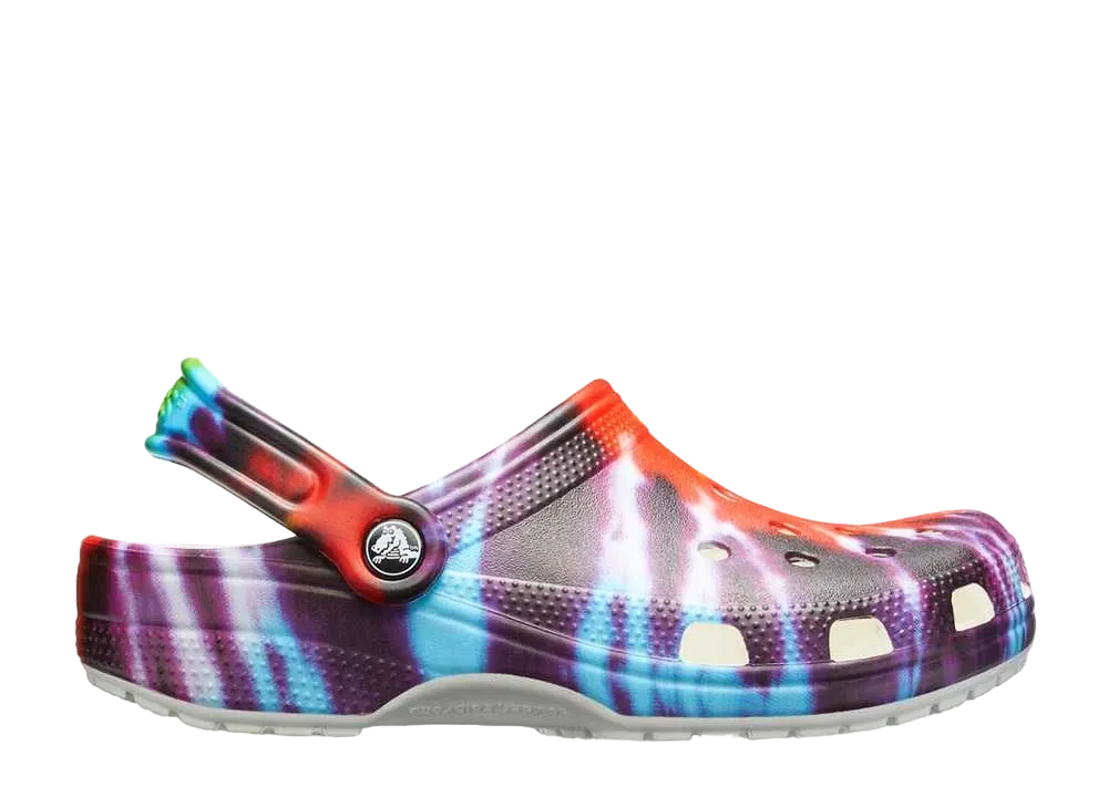 クロックス クラシック クロッグ "タイ ダイ/マルチ カラー"