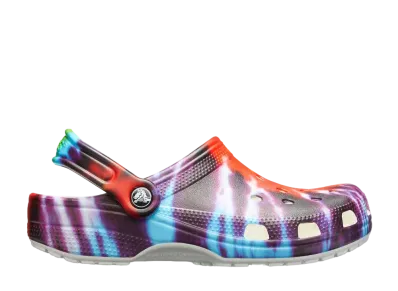 クロックス クラシック クロッグ "タイ ダイ/マルチ カラー"