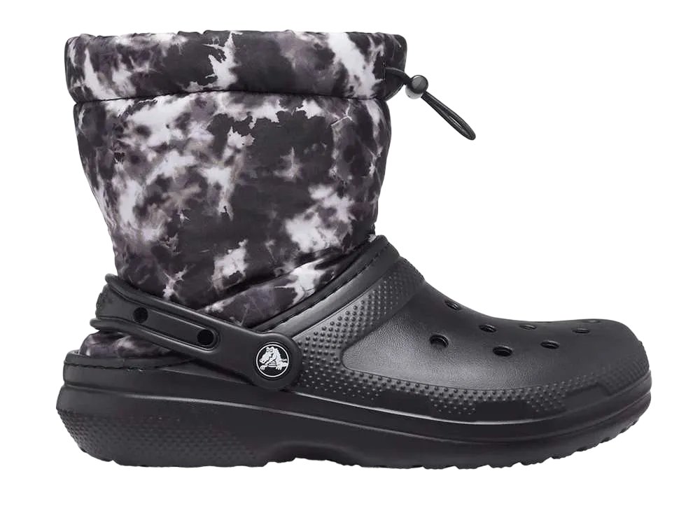 クロックス クラシック ラインド ネオ パフ ブート "タイ ダイ/ブラック"