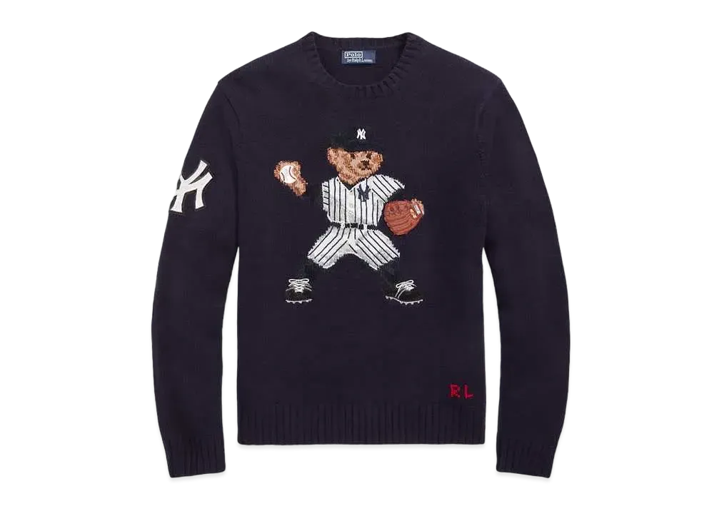 Polo Ralph Lauren Yankees Bear Sweater Unisex "Navy"