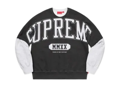 Supreme Overprint Crewneck "Ash Grey"