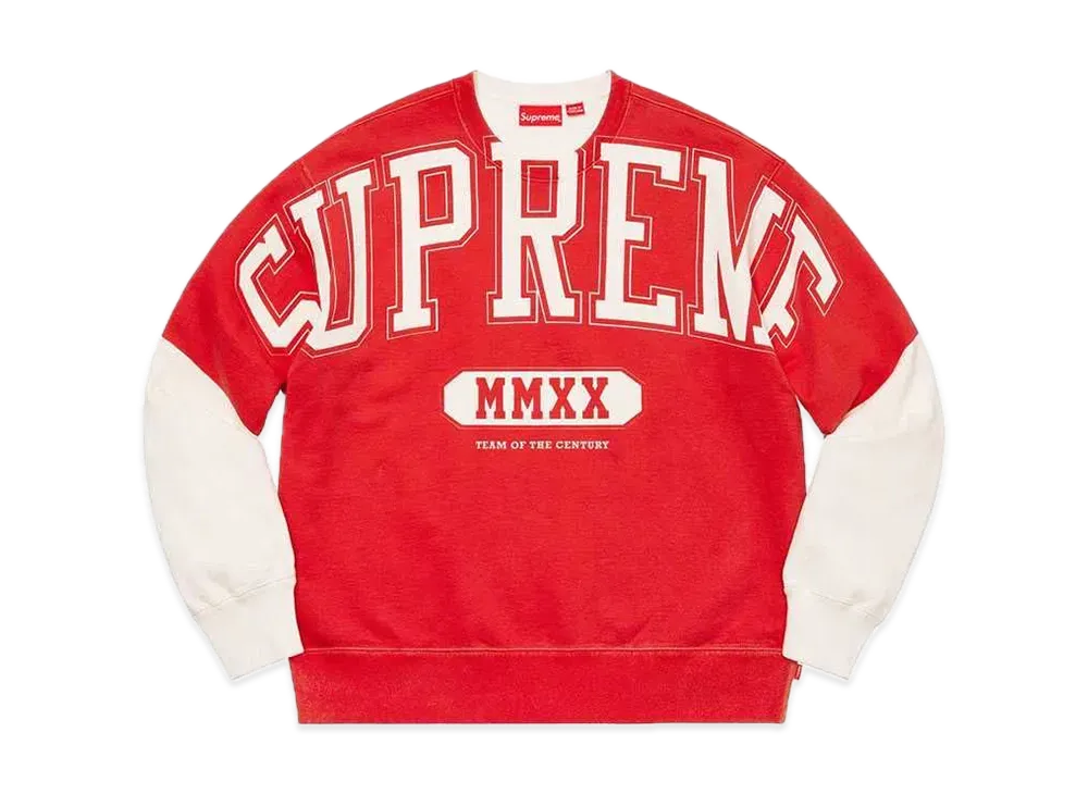 Supreme Overprint Crewneck "White"