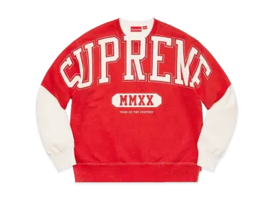 Supreme Overprint Crewneck "White"