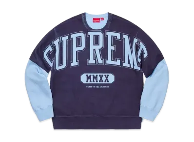 Supreme Overprint Crewneck "Ice Blue"