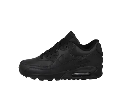 Nike GS Air Max 90 "Leather Triple Black"