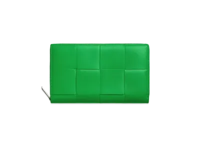 Bottega Veneta Zip Around Wallet "Parakeet"