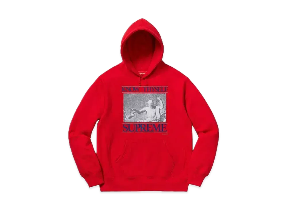 Supreme Know Thyself Hooded Sweatshirt "Red"