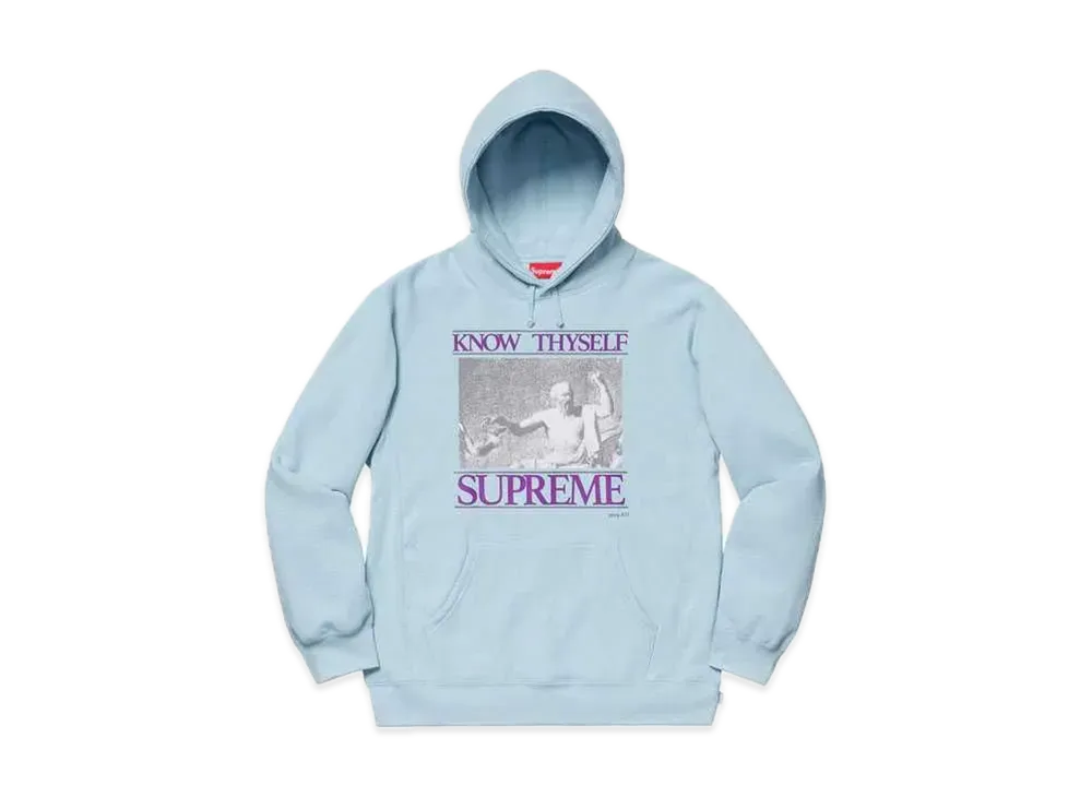 Supreme Know Thyself Hooded Sweatshirt "Light Blue"