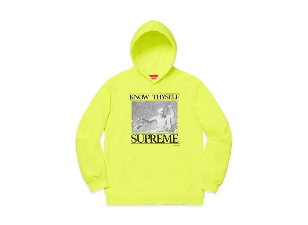 Supreme Know Thyself Hooded Sweatshirt "Bright Yellow"