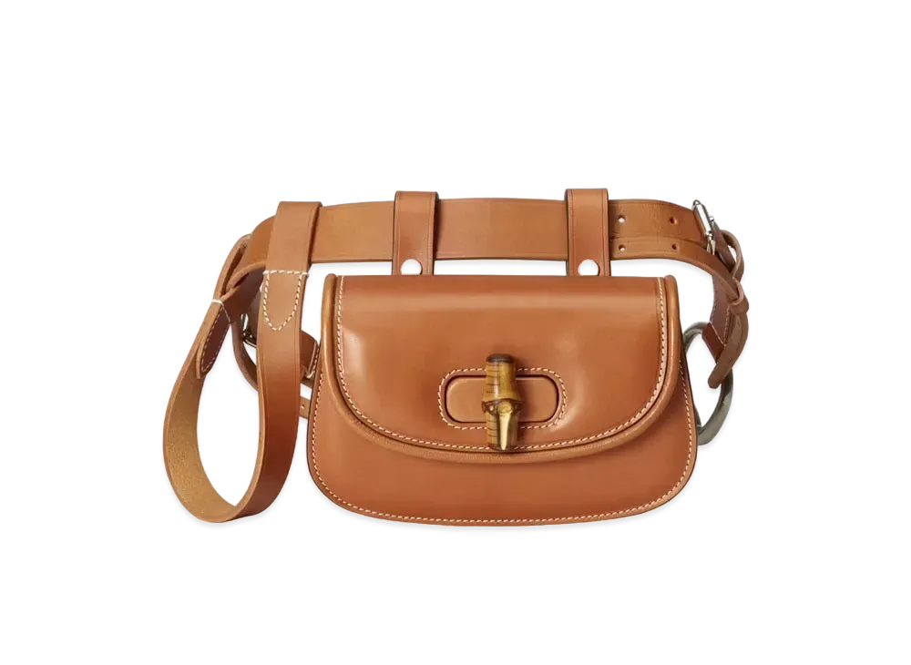 GUCCI Bamboo 1947 Mini Belt Bag "Brown"