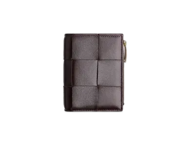 Bottega Veneta Two-Fold Fastener Wallet "Grape"