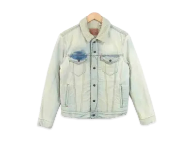 Supreme LEVI'S Bleached Sherpa Trucker Jacket "Denim"