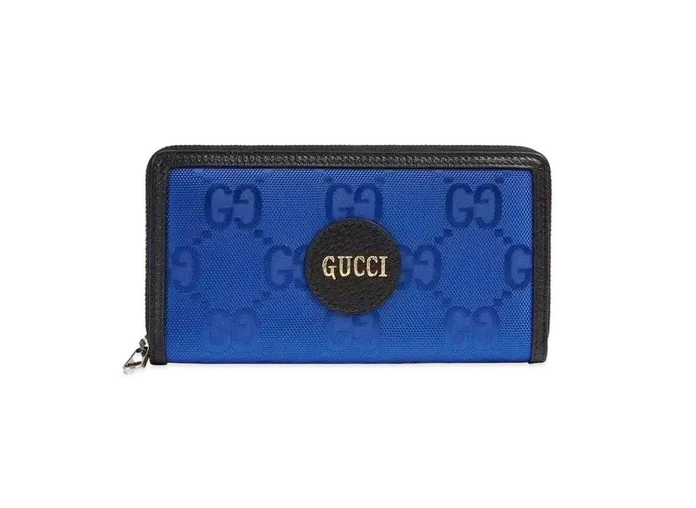 GUCCI Off The Grid Zip Around Wallet "Blue"