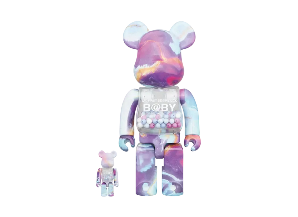 Bearbrick MY FIRST B@BY MARBLE Ver. 100% & 400%