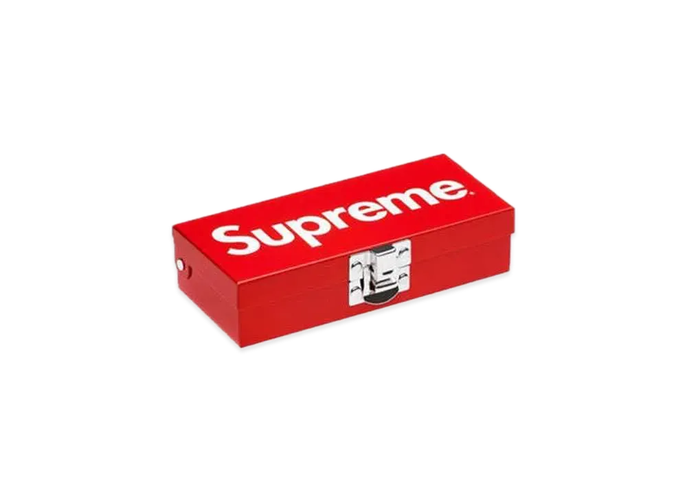 Supreme Small Metal Storage Box "Red"