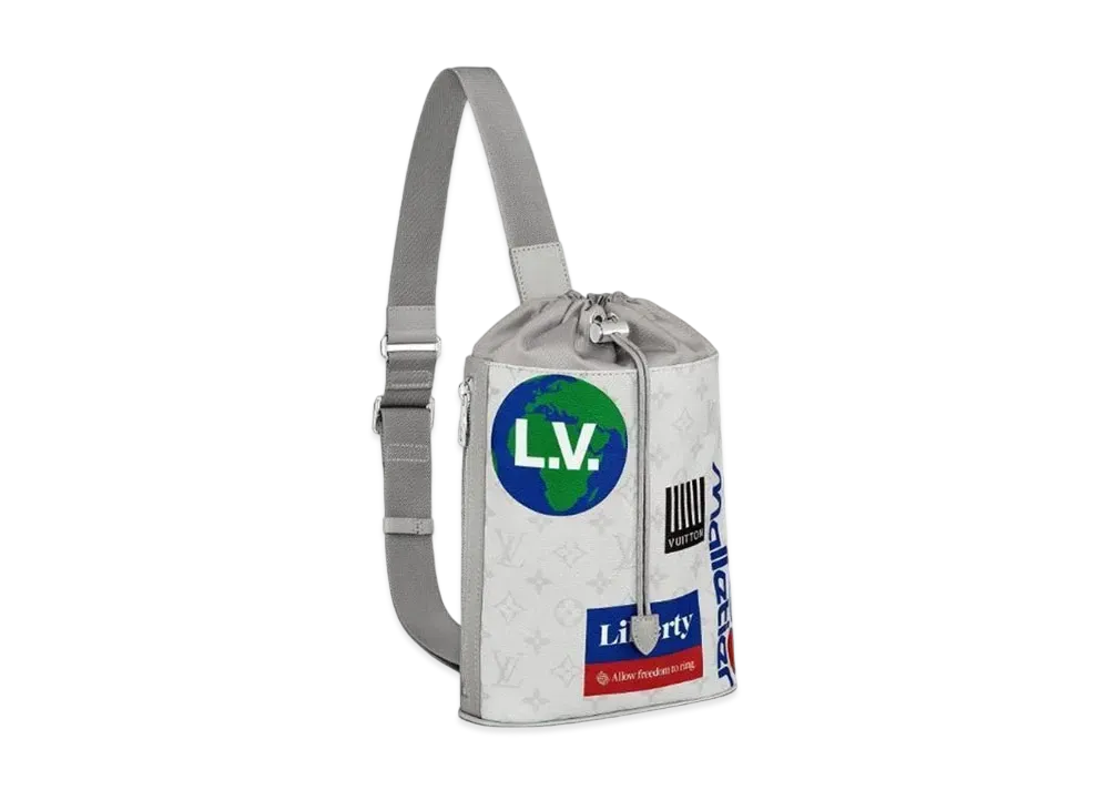 Louis Vuitton Logo Story Monogram Choke Sling Bag "Blanc"