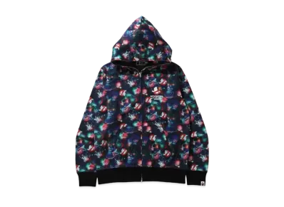 A BATHING APE GHOSTBUSTERS CAMO FULL ZIP HOODIE "Multi"