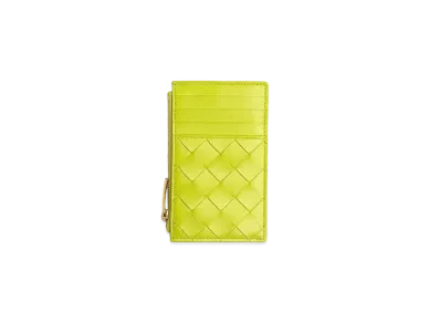 Bottega Veneta Zipped Card Holder With Coin Purse "Kiwi"