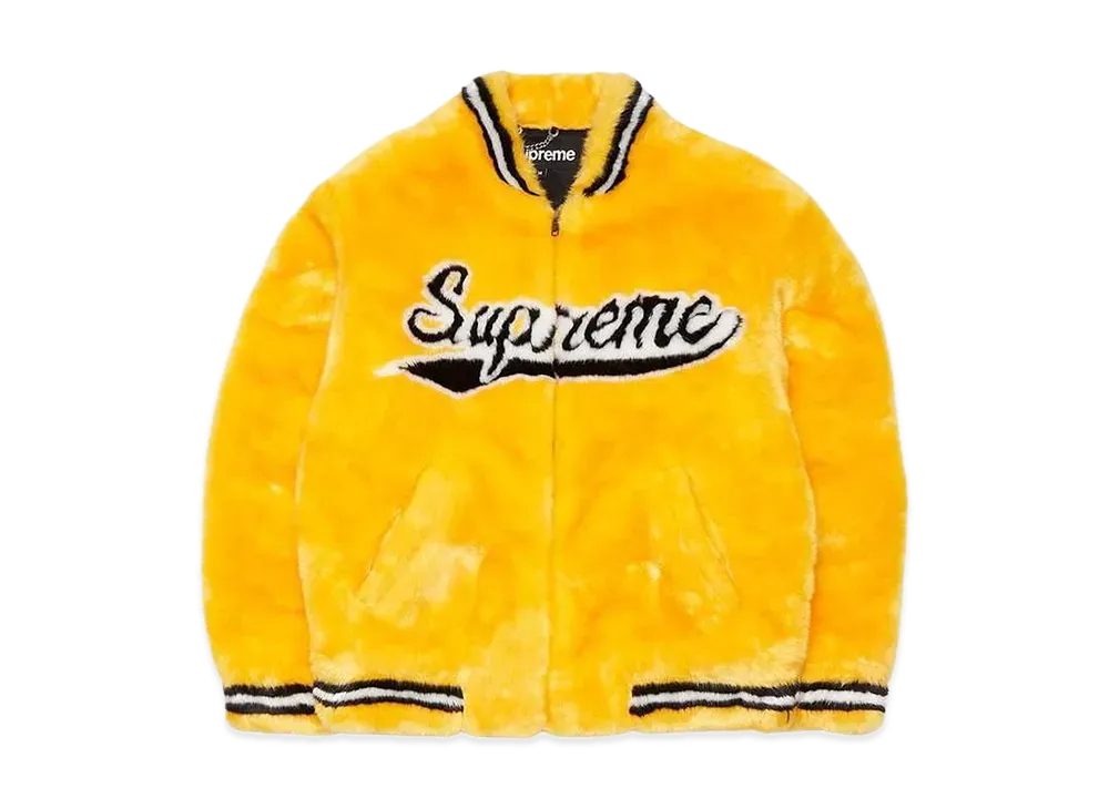 Supreme Faux Fur Varsity Jacket 