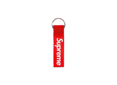 Supreme Webbing Keychain "Red" (20FW)