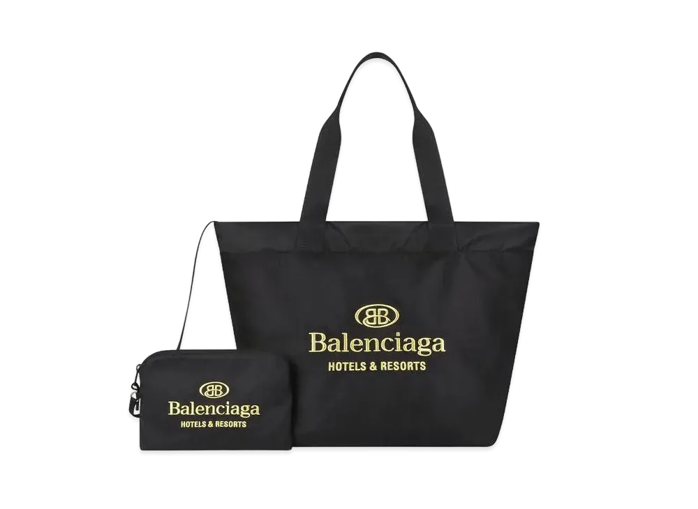 Balenciaga Hotel Large Tote Bag Nylon "Black"